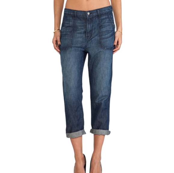 J Brand Rivington Gray Utility Slouch Jeans, Size 25 - Picture 2 of 6